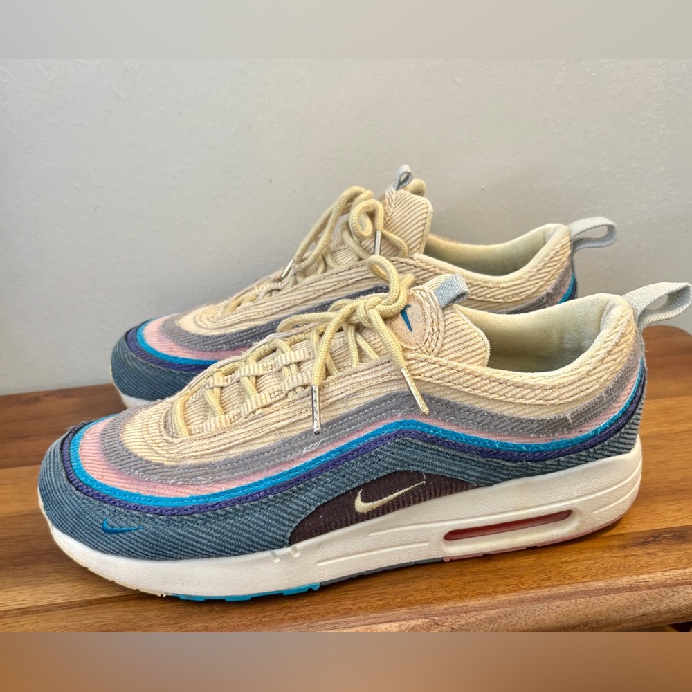 Nike Air Max1/ 97x Wotherspoon Blue and Cream!No Velcro on the tongue!!